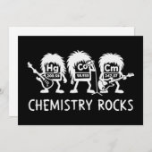 Chemistry Rocks Science Rock Band Kaart (Voorkant / Achterkant)