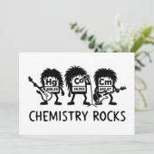 Chemistry Rocks Science Rock Band Kaart (Staand voorkant)