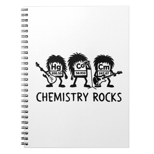 Chemistry Rocks Science Rock Band Notitieboek (Voorkant)