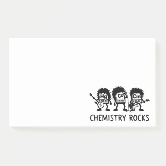 Chemistry Rocks Science Rock Band Post-it® Notes (Voorkant)