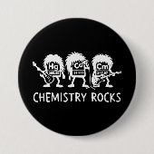 Chemistry Rocks Science Rock Band Ronde Button 7,6 Cm (Voorkant)