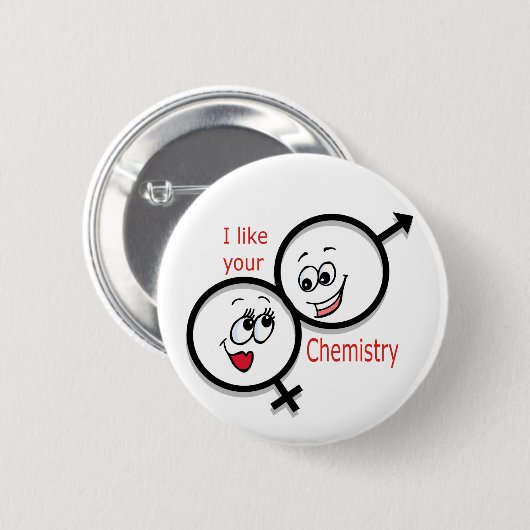 CHEMISTRY RONDE BUTTON 5,7 CM (Voorkant /achterkant)