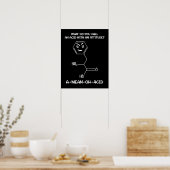Chemistry Science Acid Attitude A-Mean-Acid Poster (Keuken)