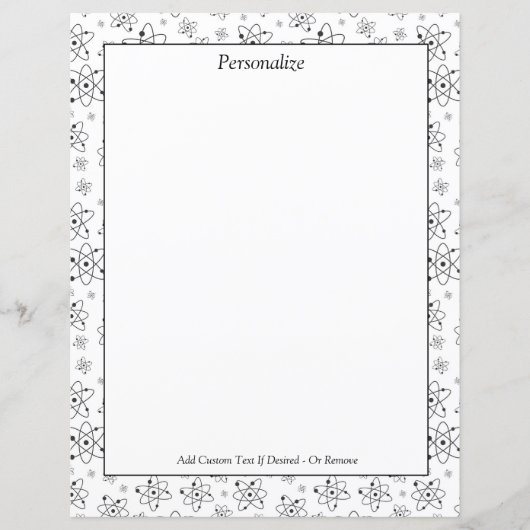 Chemistry Science Atom Symbol personaliseren (Voorkant)