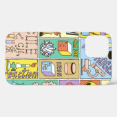 Chemistry Science Banners set. Kleurhandtekening v Case-Mate iPhone Case (Achterkant (horizontaal))