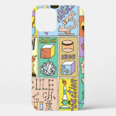 Chemistry Science Banners set. Kleurhandtekening v Case-Mate iPhone Case (Achterkant)