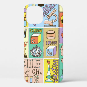 Chemistry Science Banners set. Kleurhandtekening v Case-Mate iPhone Case