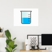 Chemistry Science Beaker Poster (Thuiskantoor)
