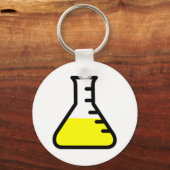 Chemistry Science Beaker Sleutelhanger (Voorkant)