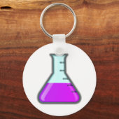 Chemistry Science Beaker Sleutelhanger (Voorkant)