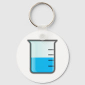 Chemistry Science Beaker Sleutelhanger (Voorkant)