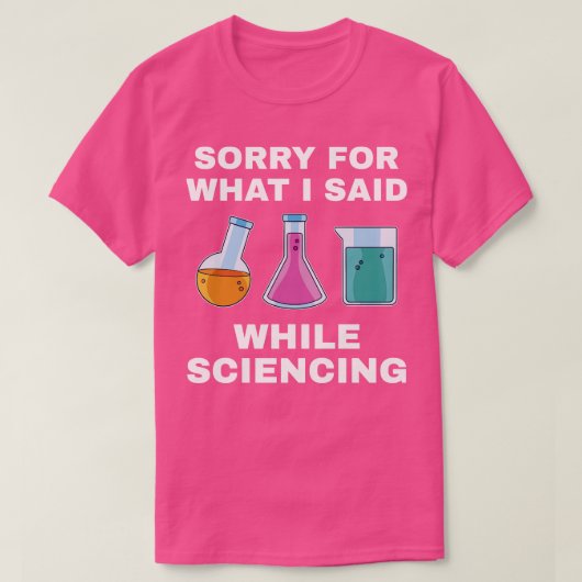 Chemistry Science Chemist Funny Lab Nerd T-shirt (Design voorkant)
