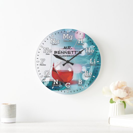Chemistry Science Clock Grote Klok (Huis)