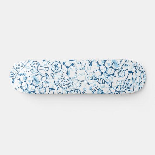 Chemistry Science Doodle Drawing Persoonlijk Skateboard (Horizontaal)