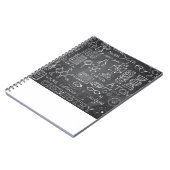 Chemistry Science Doodle in Grey Chalkboard Notitieboek (Linkerzijde)