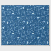 Chemistry Science Gift Wrap Cadeaupapier (Vlak)