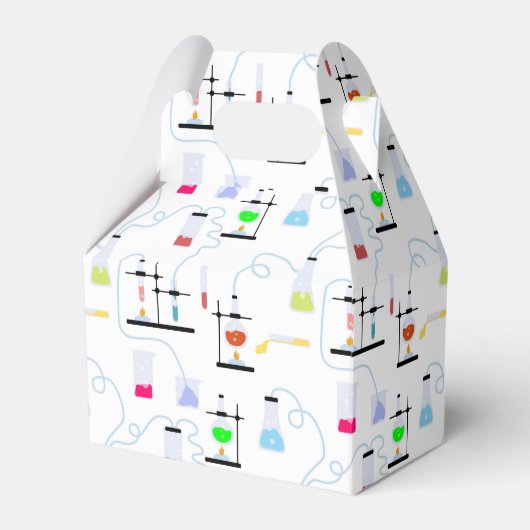 Chemistry Science Test Tubes Lab School Onderwerp Bedankdoosjes (Voorkant Zijde)