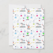 Chemistry Science Test Tubes Lab School Onderwerp Bedankkaart (Achterkant)