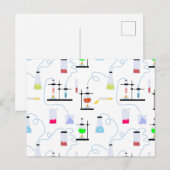 Chemistry Science Test Tubes Lab School Onderwerp Briefkaart (Voorkant / Achterkant)