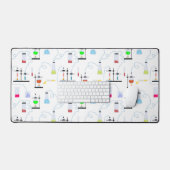 Chemistry Science Test Tubes Lab School Onderwerp Bureaumat (Keyboard & Muis)