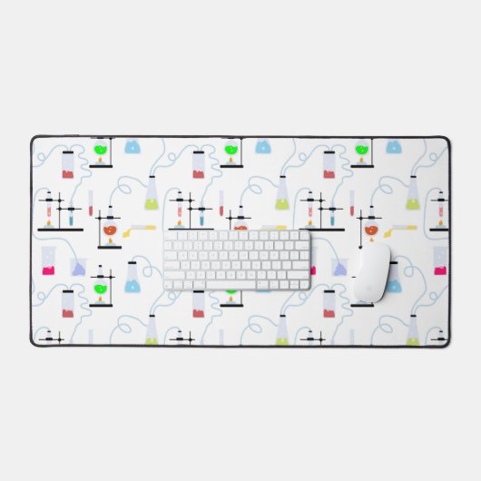 Chemistry Science Test Tubes Lab School Onderwerp Bureaumat (Keyboard & Muis)