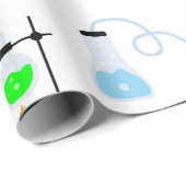 Chemistry Science Test Tubes Lab School Onderwerp Cadeaupapier (Rol Hoek)