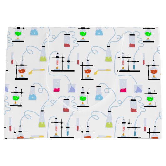 Chemistry Science Test Tubes Lab School Onderwerp Groot Cadeauzakje (Voorkant)