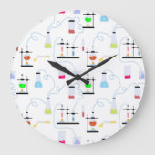 Chemistry Science Test Tubes Lab School Onderwerp Grote Klok (Voorkant)
