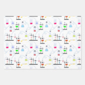 Chemistry Science Test Tubes Lab School Onderwerp Inpakpapier Vel (Voorkant)