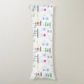 Chemistry Science Test Tubes Lab School Onderwerp Lichaamskussen (Voorkant Verticaal)