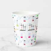 Chemistry Science Test Tubes Lab School Onderwerp Papieren Bekers (Rechts)