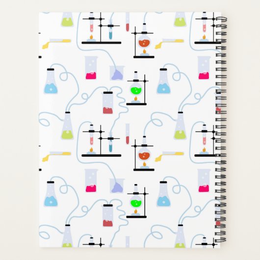 Chemistry Science Test Tubes Lab School Onderwerp Planner (Achterkant)