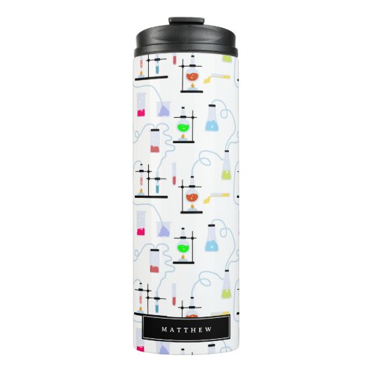 Chemistry Science Test Tubes Lab School Onderwerp Thermosbeker (Voorkant)