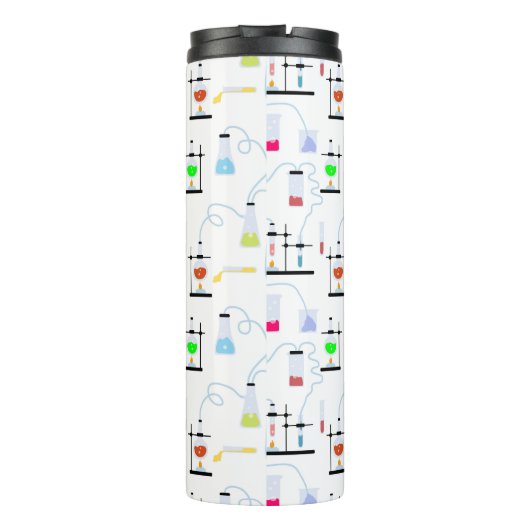 Chemistry Science Test Tubes Lab School Onderwerp Thermosbeker (Achterkant)