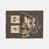 Chemistry sloth heeft een dutje ontdekt fleece deken (Voorkant (Horizontaal))