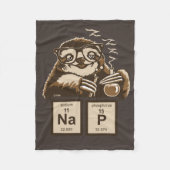 Chemistry sloth heeft een dutje ontdekt fleece deken (Voorkant)