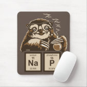 Chemistry sloth heeft een dutje ontdekt muismat (Met muis)