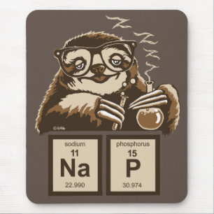 Chemistry sloth heeft een dutje ontdekt muismat