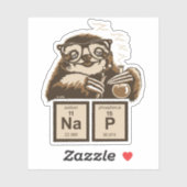 Chemistry sloth heeft een dutje ontdekt sticker (Vel)