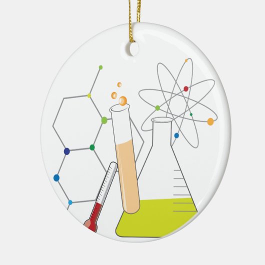 Chemistry Stuff Keramisch Ornament (Links)