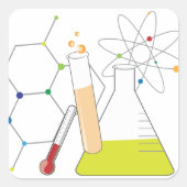 Chemistry Stuff Vierkante Sticker (Voorkant)