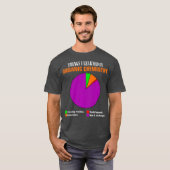 Chemistry taart grafiek zeshoek verbindingen grapp t-shirt (Voorkant volledig)