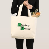 Chemistry Teacher black Grote Tote Bag (Voorkant (product))