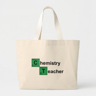 Chemistry Teacher black Grote Tote Bag