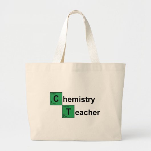 Chemistry Teacher black Grote Tote Bag (Voorkant)
