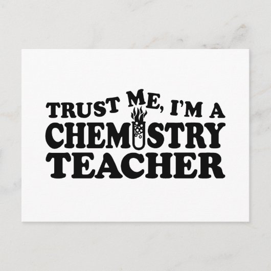 Chemistry Teacher Briefkaart (Voorkant)