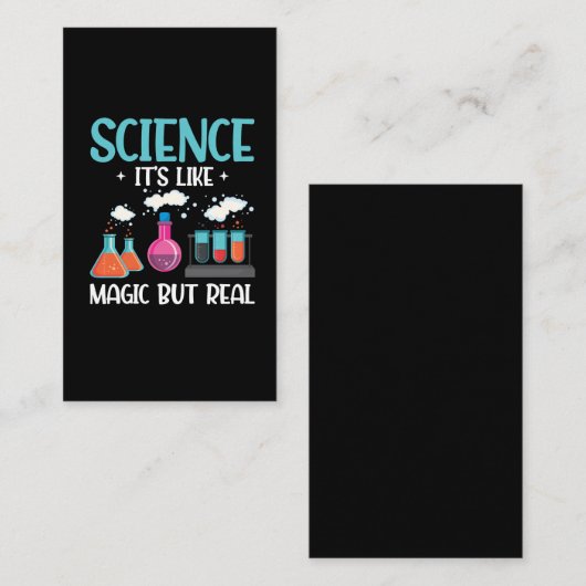 Chemistry Teacher Laboratory Test Tube Scientists Visitekaartje (Voorkant / Achterkant)