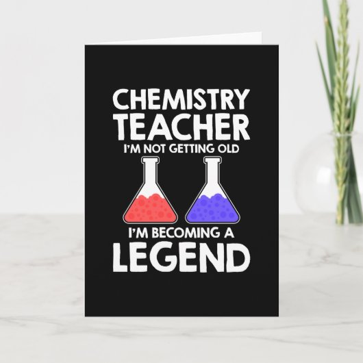 Chemistry Teacher Legend Kaart (Voorkant)