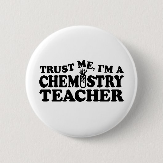 Chemistry Teacher Ronde Button 5,7 Cm (Voorkant)