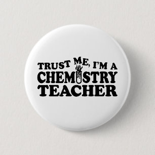 Chemistry Teacher Ronde Button 5,7 Cm